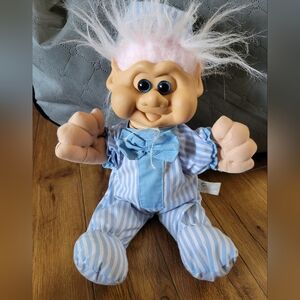 Vintage Great American Fun Corp.  1991 Bedtime Troll Doll